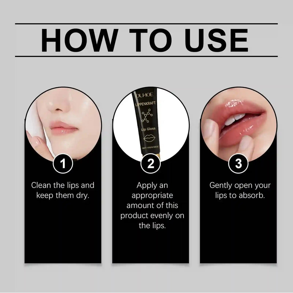 Natural Honey Lip Plumper Oil | Instant Volumizing Moisturizing Lip Care Lip Care Tidesmit