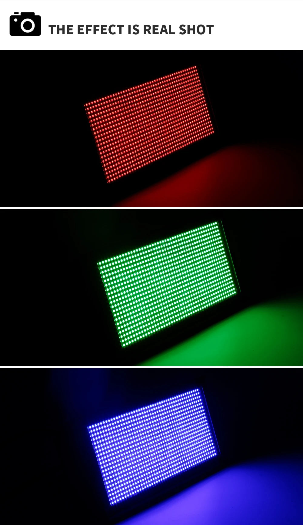 SHEHDS 2/4Pcs LED 200W RGB Marquee Strobe Light 960 SMD 5050 RGB LED For DJ Disco Wedding Nightclub