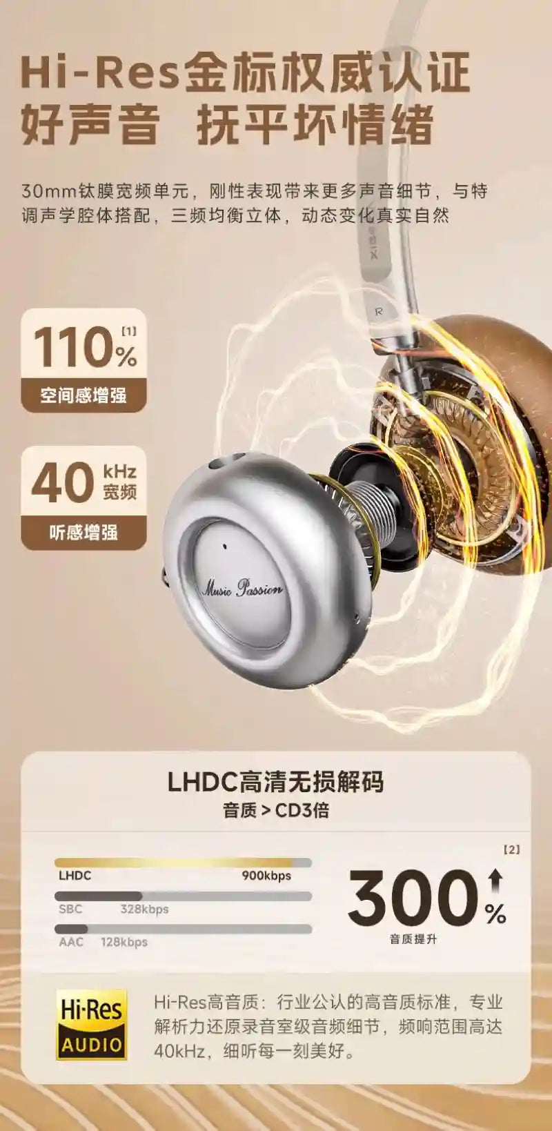 Wireless Bluetooth Gaming Headphones with Active Noise Cancellation Tidesmit