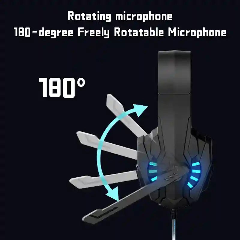 Gaming Headset with Noise Cancelling Mic - Over-Ear Stereo Sound Tidesmit