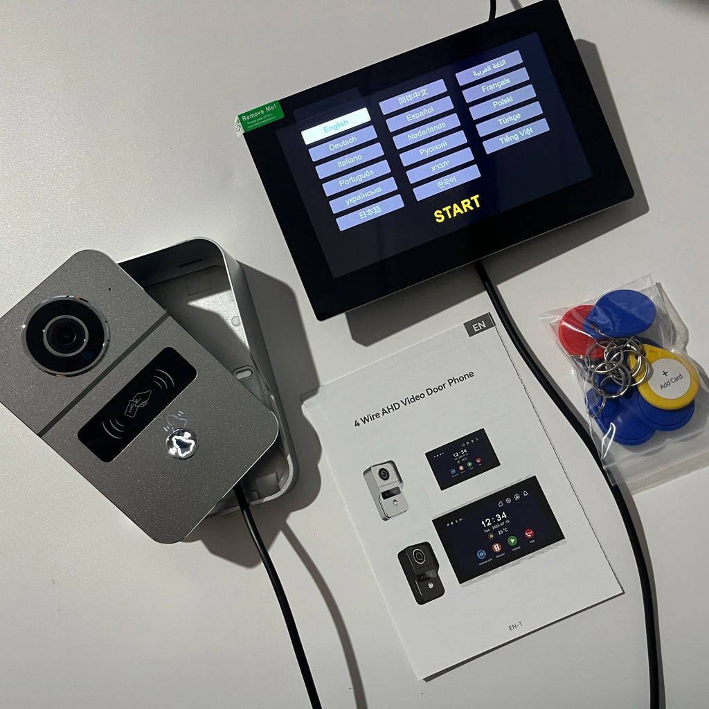 New 4-Wire TUYA Smart Video intercom doorbell Wired 1080P Waterproof Camera 5G WIFI 7/10inch IPS Touch Screen Support IP CCTV
