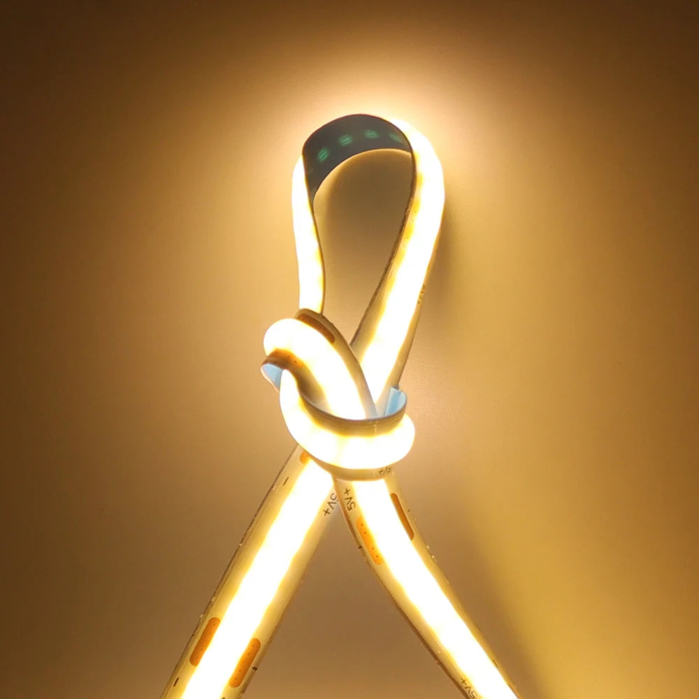 5V Motion Sensor LED COB Light Strip Human Induction USB/Battery Powered Flexible Lamp Under Cabinet Stairs Wardrobe Nightlights