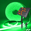 Solar Neon Light Strip 24V COB Waterproof IP68 Red Green Blue Warm Natural White 320LEDs/m Flexible High Density Linear Lighting