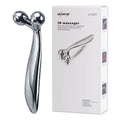 3D Face Roller Massager | Ergonomic Skin Lifting Wellness Tool Relaxation Treatment Silver With Box CN Tidesmit
