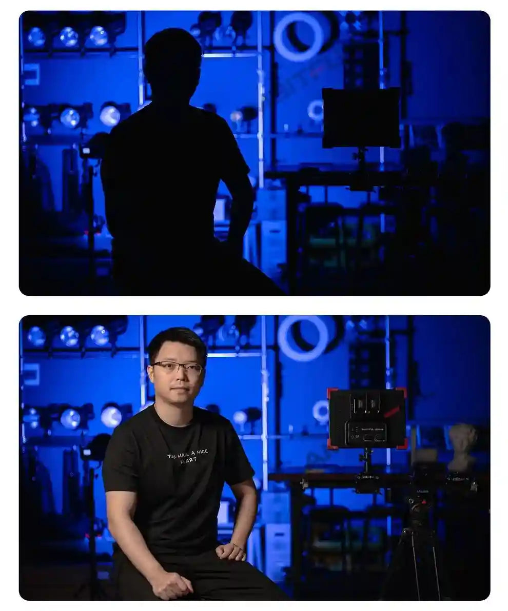 60W LED Video Light Panel | Adjustable Color Temperature Studio Kit Tidesmit