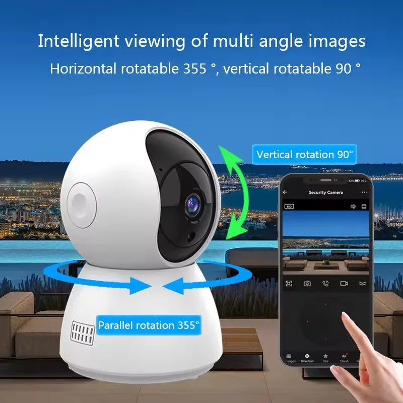 4MP 2K 400W Tuya Smart WiFi 355 IP Camera Indoor Wireless Surveillance Auto Tracking Human Home Security CCTV Baby Pet Monitor