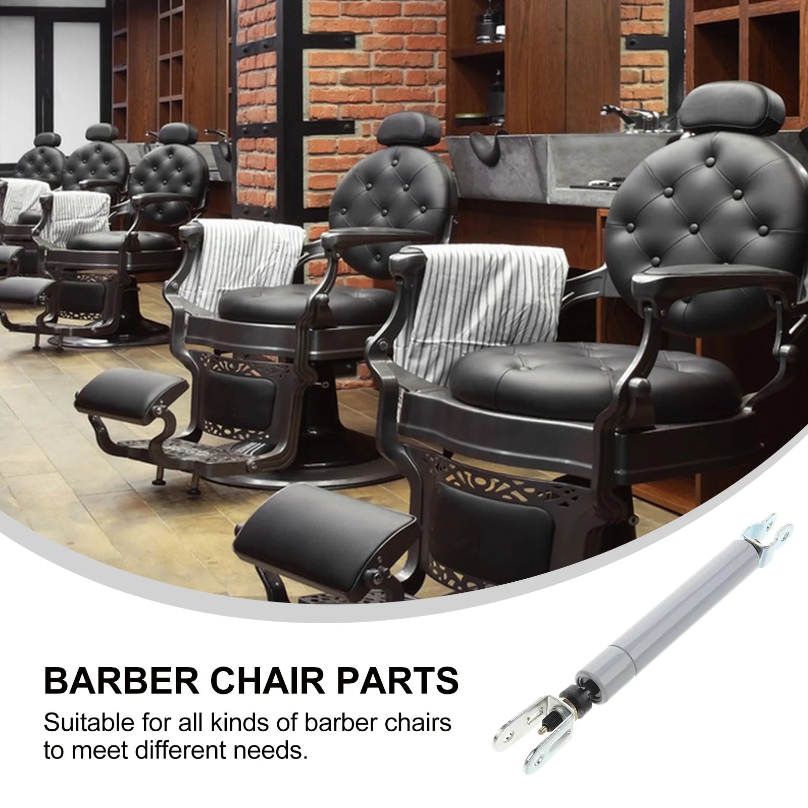 Heavy Duty Barber Chair Gas Spring Replacement - Light Grey Hydraulic Rod Massage Chairs Tidesmit