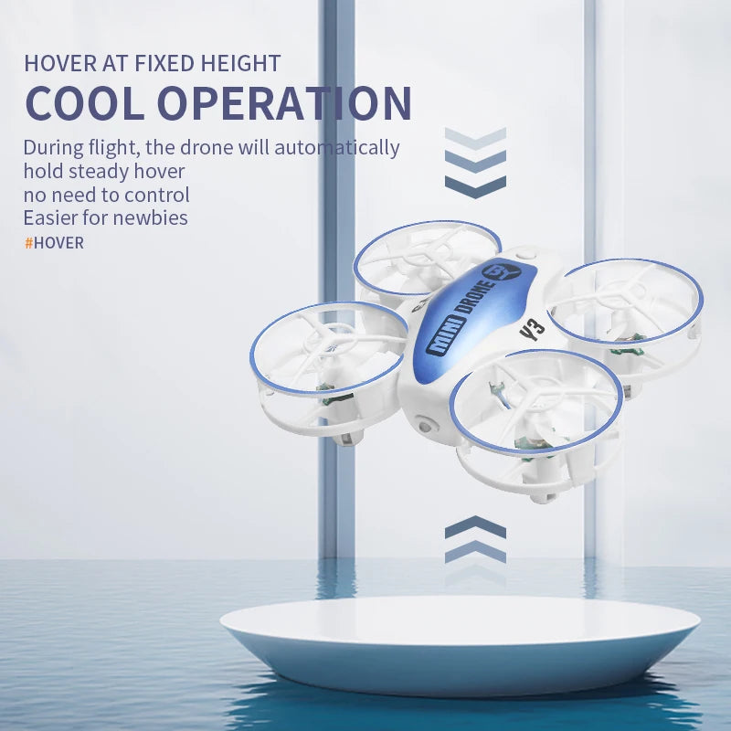 Mini UFO Drone for Kids - Foldable Remote Control Quadcopter (Blue) Tidesmit