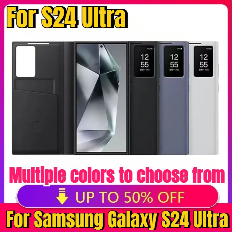 Samsung Galaxy S24 Ultra Smart View Case with Answering Window Tidesmit