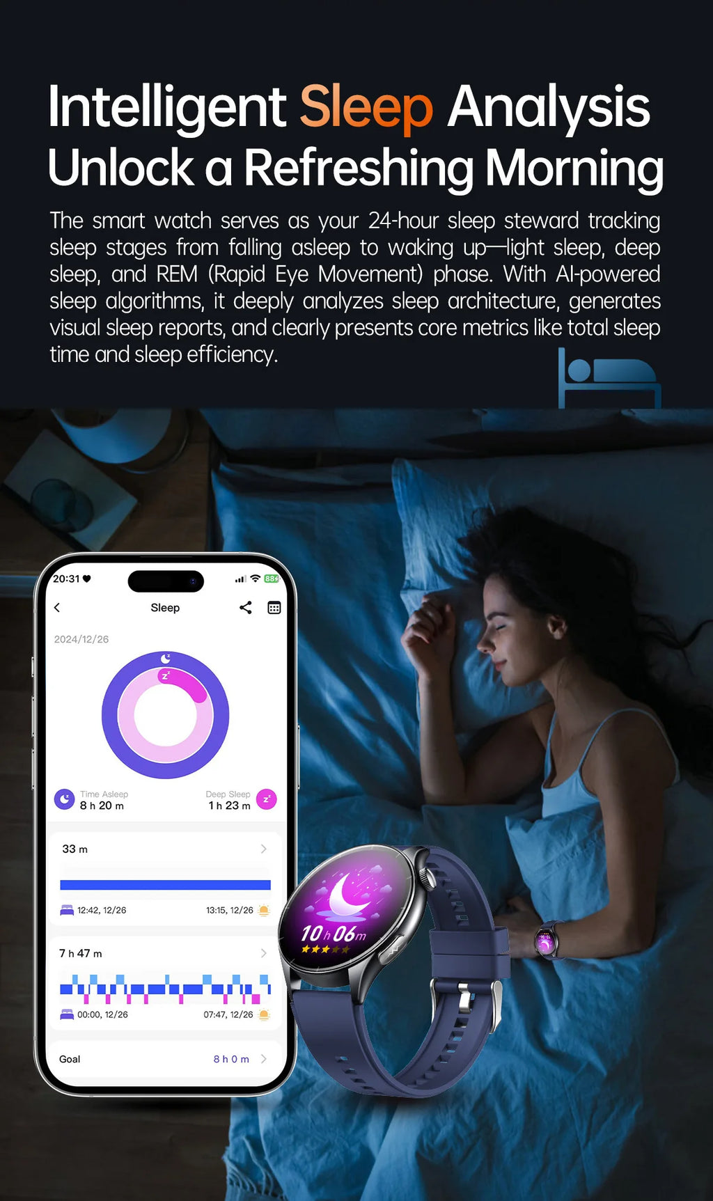 2026 New Smart Watch NFC ECG+PPG Blood oxygen Uric Acid Blood Pressure Sapphire Smartwatch Men For iPhone Android