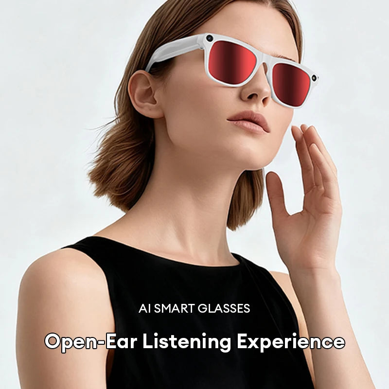 AI Smart Glasses with Camera & Translator - Black Frames by Tidesmit Tidesmit