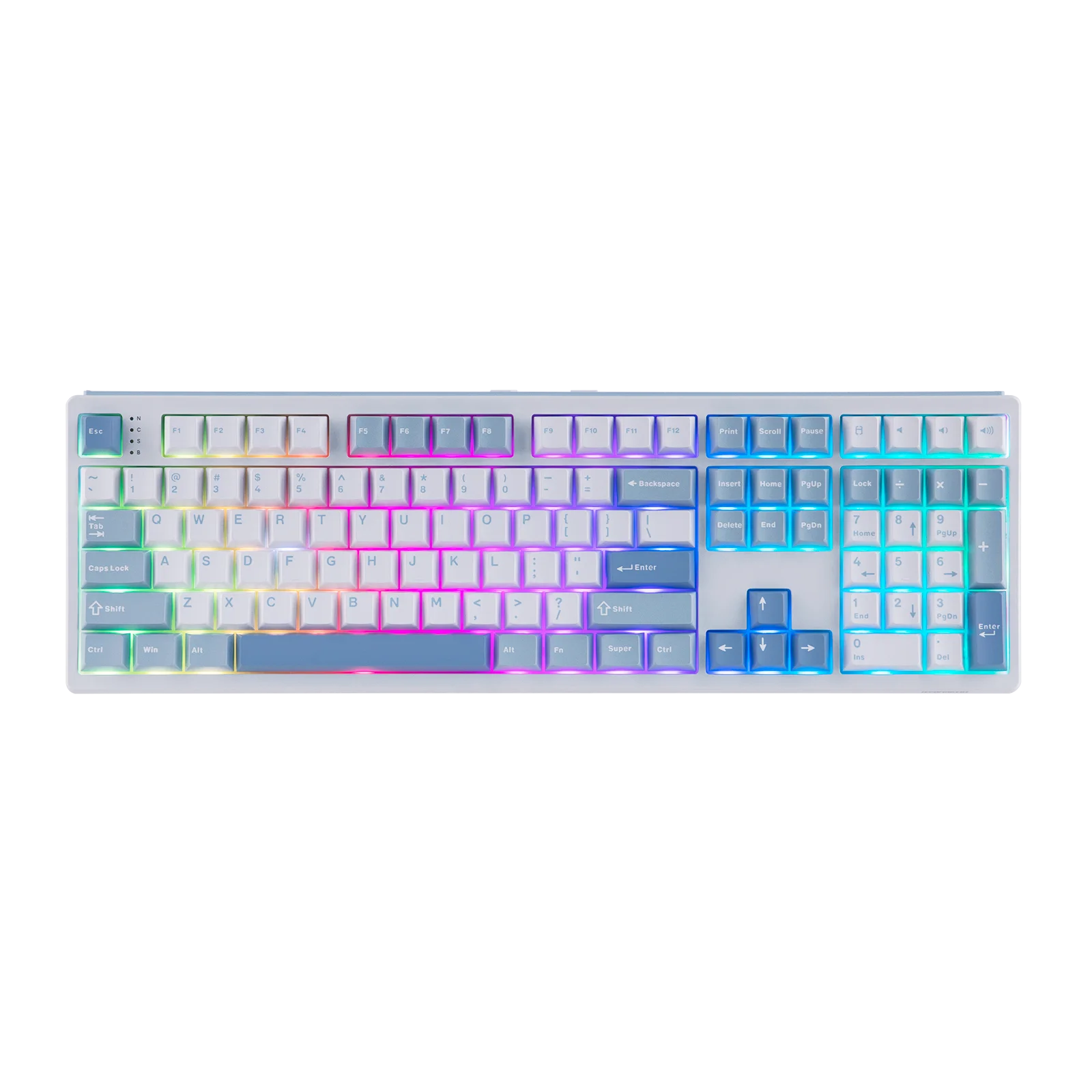 EPOMAKER TH108 100% Full Size Hot-Swap Gasket-Mounted Wired/Bluetooth/2.4Ghz Wireless Mechanical Keyboard with 10000mAh Battery
