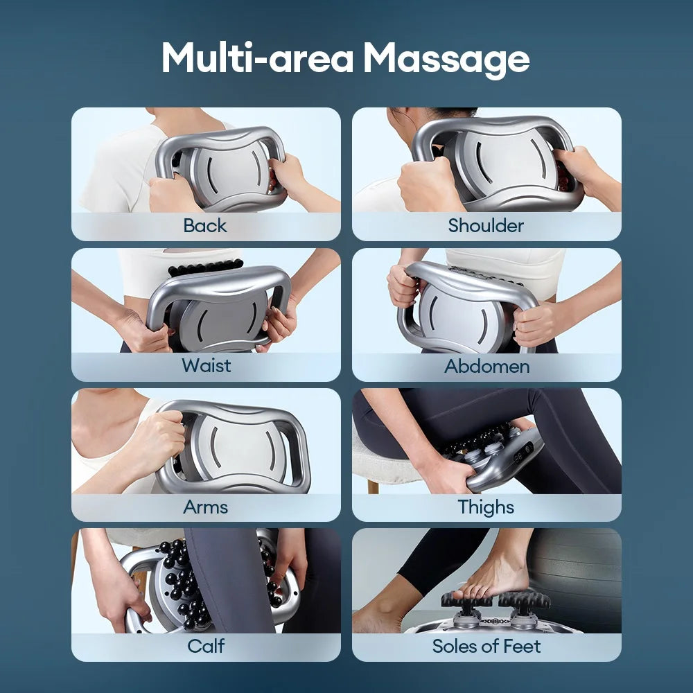 Deep Tissue Massage Gun | Portable Muscle Relief | Stone & Khaki Back Massage Instrument Tidesmit