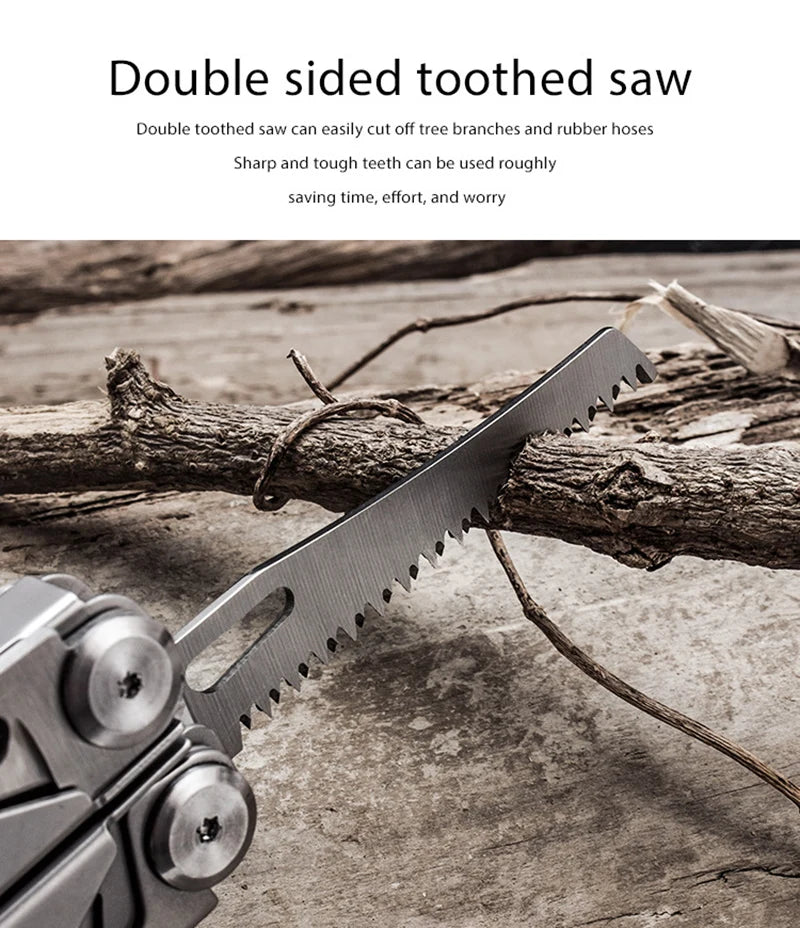 17 In 1 Mini Foldable Plier Multi Tool Folding EDC Multitool Screwdriver Pliers File Ruler Outdoor Hand Tool Sets