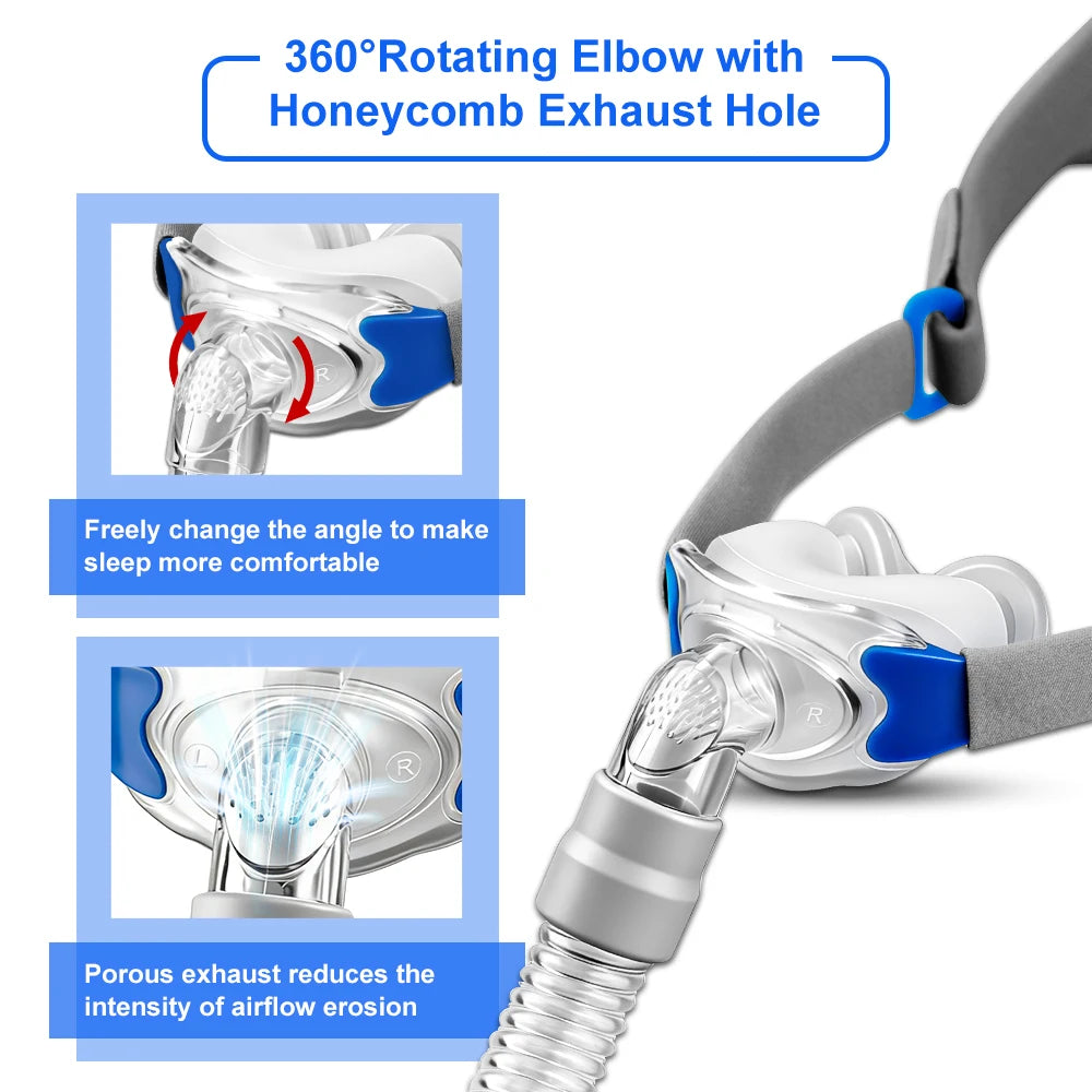 Cpap Nasal Pillows Mask Universal Sleep Apnea Nasal Mask With Headgear For Cpap&Bipap Mask With S/M/L 3 Sizes Silicone Cushions