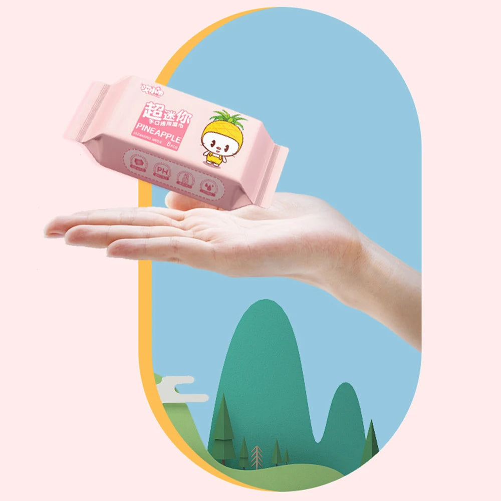 Cute Soft Wet Wipes Large Pack Disposable Gentle Wipes Hand Mouth Cleaning High Quality Wipe Face Napkins Babies