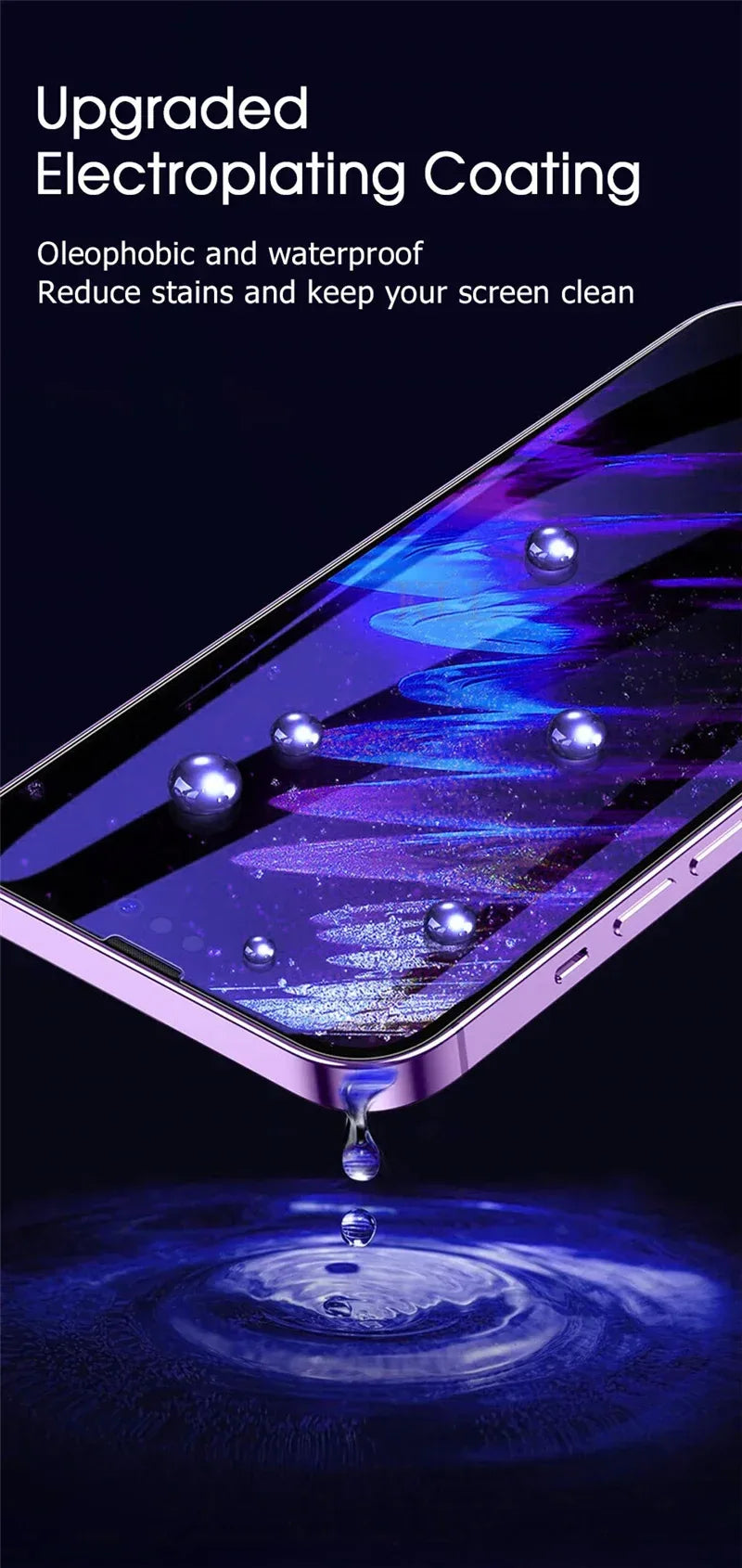 1-3 Pcs Anti Blue Light Privacy Tempered Glass for iPhone 15 Pro Max 14 Plus 13 12 Mini 11 Eye Protection Clear Screen Protector Tidesmit