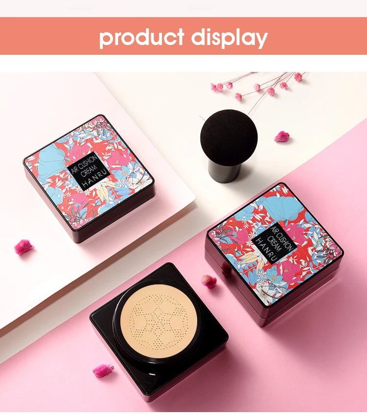 Tidesmit Mushroom Air Cushion BB cream nourishing moisturizing foundation fluid shade swatch
