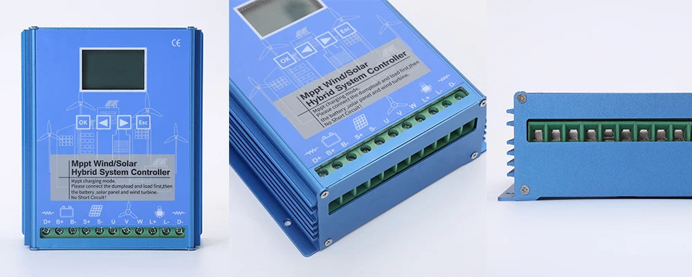 MPPT Wind Solar Hybrid Charge Controller Wind 3000W & Solar 3000W 12/24V/48V Automatic Hybrid Controller With Dump Load Resistor