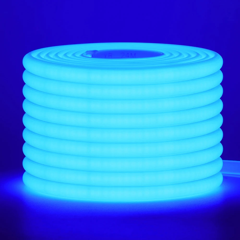 220V Dimmable COB Led Strip Light ON/OFF Dimmer Waterproof 288Leds Flexible Neon Lamp Home Decor EU Power Kit Warm Natural White