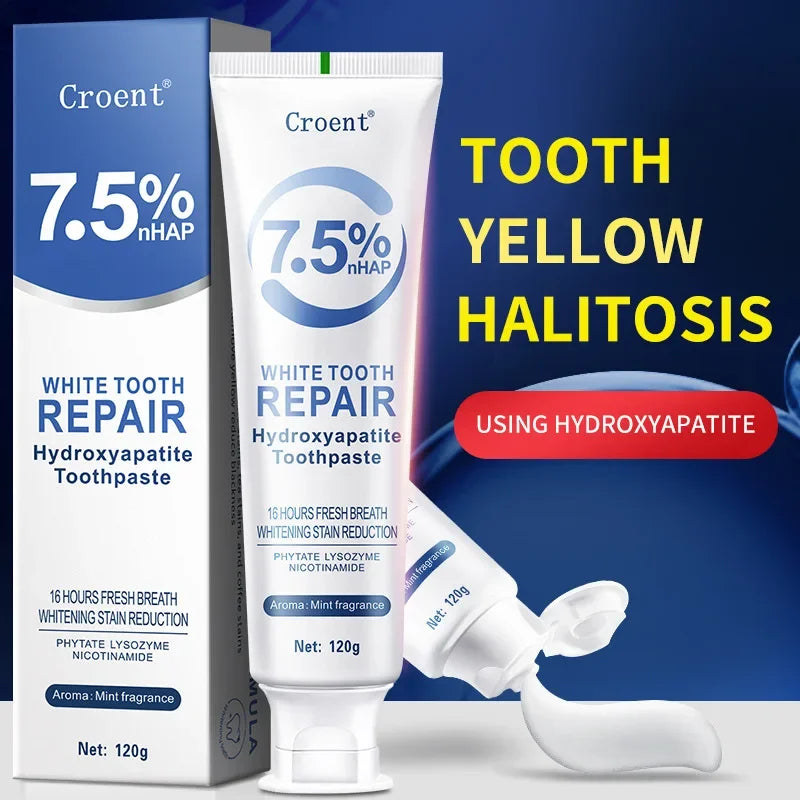Tidesmit HAP toothpaste 120g with 7.5% hydroxyapatite for professional enamel repair and teeth whitening