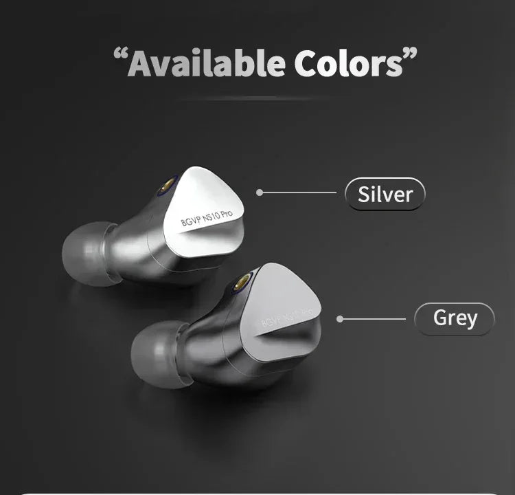 BGVP NS10 Pro Hybrid In-Ear Monitors 10-Driver System by Tidesmit Tidesmit