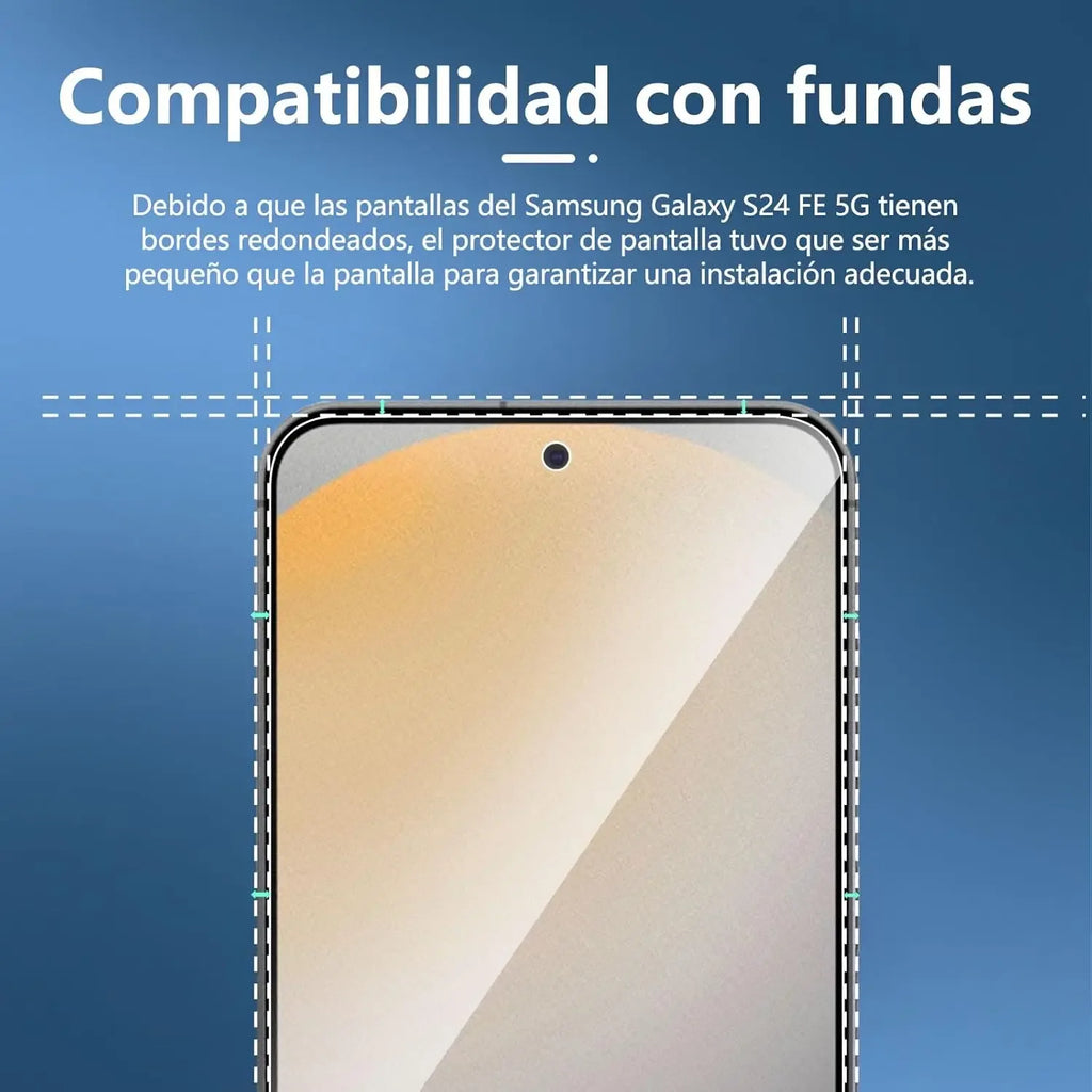 Samsung Galaxy S24 FE Screen Protector, 9H Tempered Glass, Case-Friendly Tidesmit