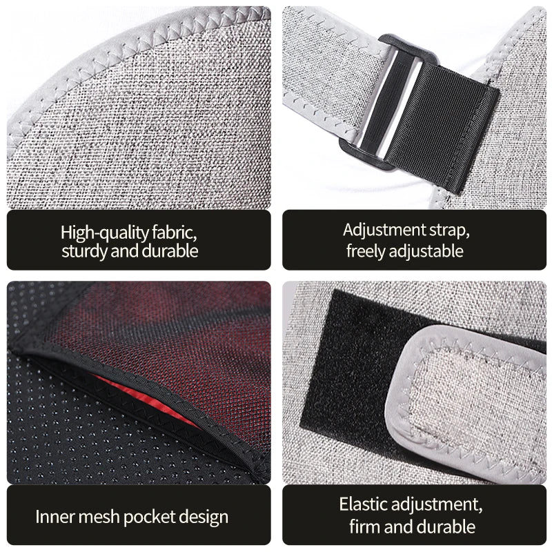 Red Light Heating Pad for Leg Pain - 24V Heated Support for Recovery Massage Cushion Tidesmit