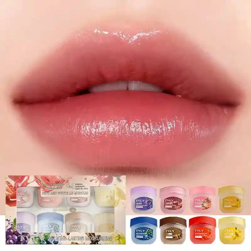 Fruit Lip Balm Set - Moisturizing Lip Care Treatment (8Pcs) Lip Care Tidesmit