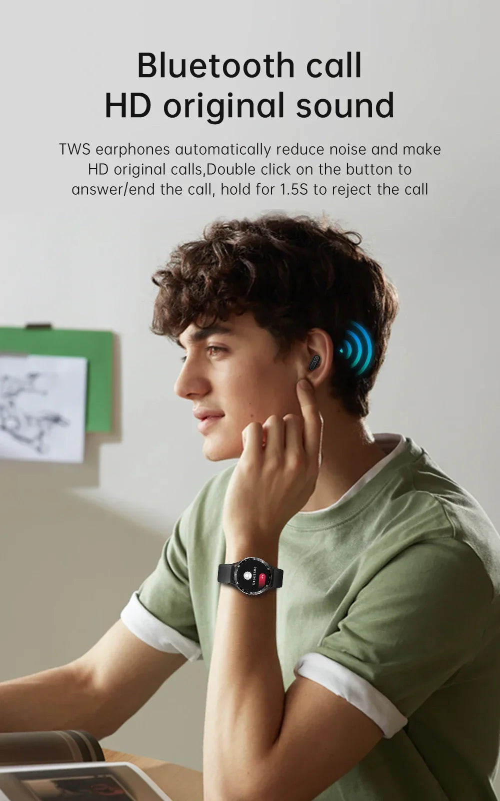 New X10 Headset Smart Watch TWS 2 in 1 Wireless Bluetooth Earphone Blood Pressure Heart Rate Testing Sport Music Smartwatch