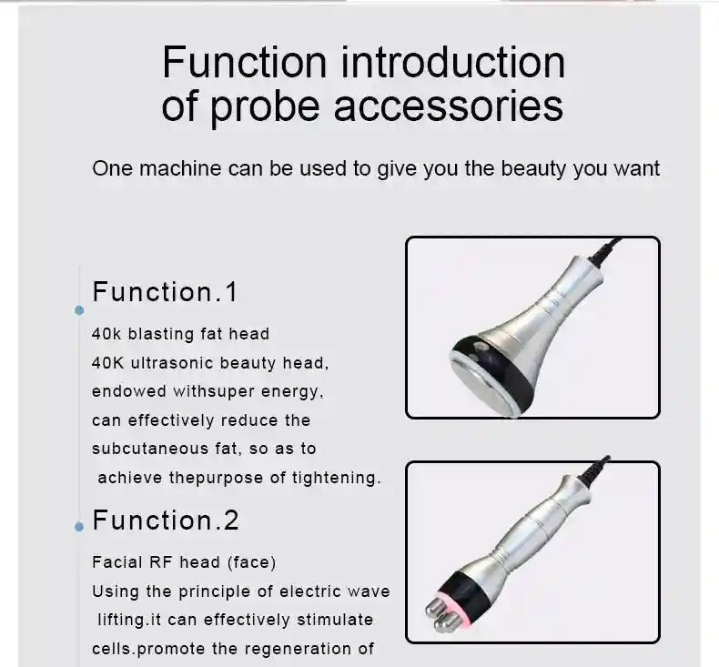 40K Cavitation Ultrasonic RF Slimming Device - Tidesmit EU Edition Eye Massage Instrument Tidesmit
