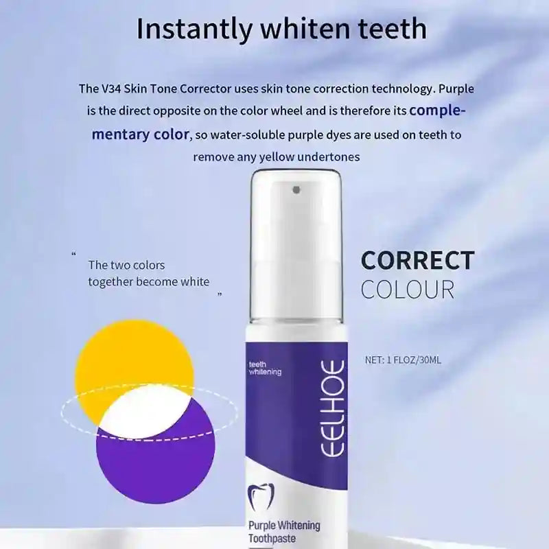 Tidesmit whitening toothpaste for yellow teeth removal and professional oral hygiene cleaning