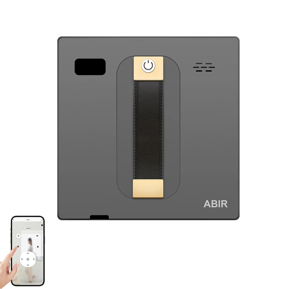 Tidesmit ABIR WD8 robotic window cleaner with dual water spray, laser sensors, and smart app control for glass surfaces