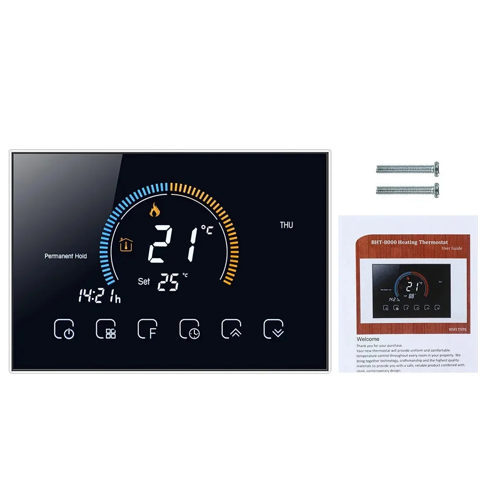 WiFi Smart Thermostat for Home Heating - Colorful Touchscreen Model Tidesmit