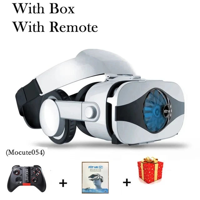 VR Headset for Smartphone – 3D Immersive Glasses with Spatial Audio With Remote B Tidesmit
