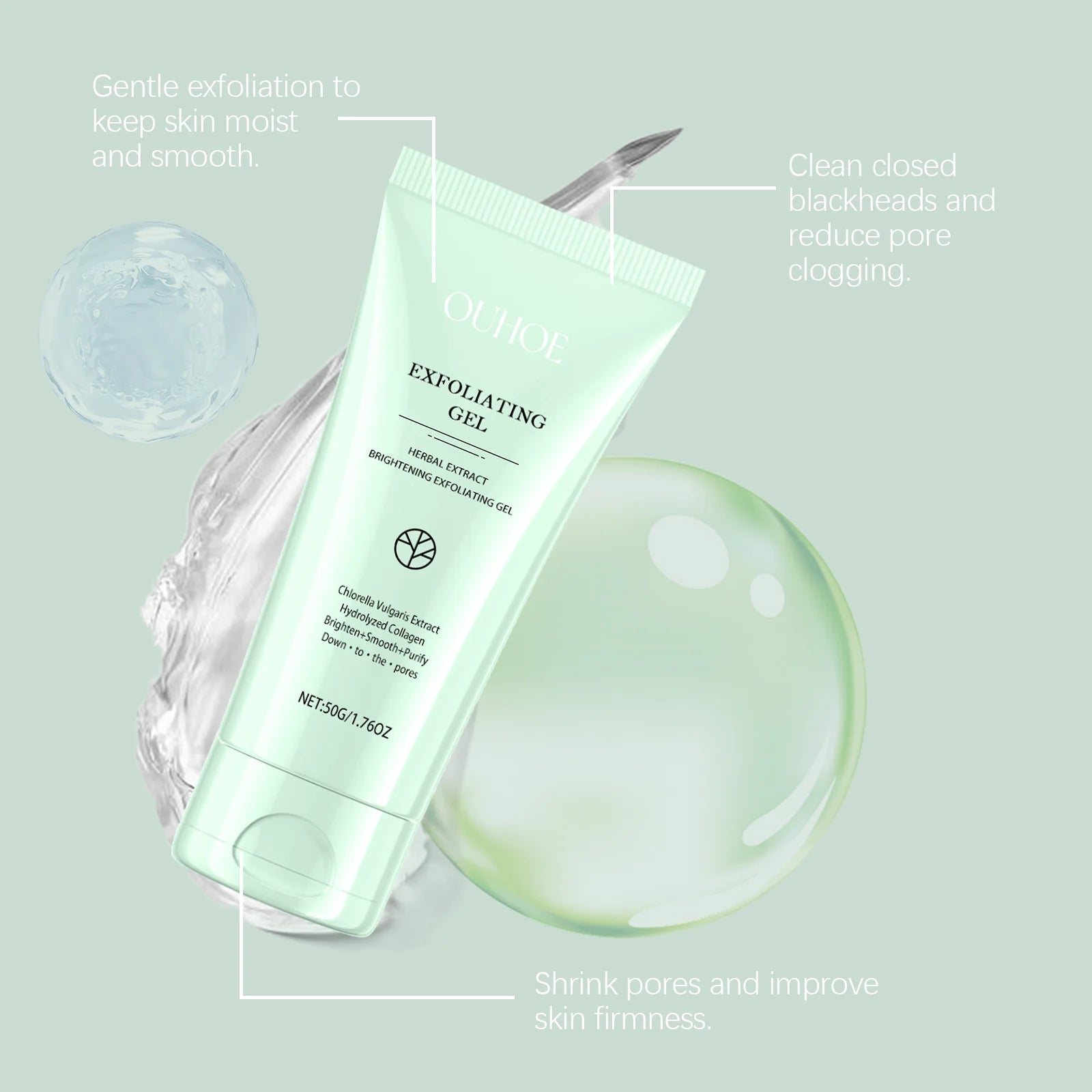 Exfoliating Peeling Gel for Dark Spots - Deep Pore Cleansing 50g Scrubs Treatments Tidesmit