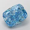 Premium Cushion Modified CVD Lab Grown Diamond IGI Certified 1.16 Carat Fancy Vivid Blue VS1 Excellent Cut Loose Gemstone