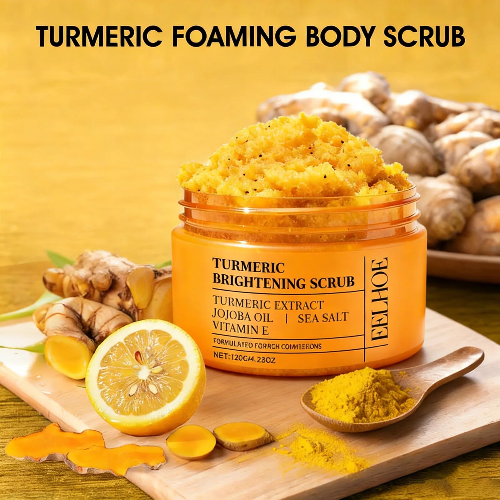 Turmeric Body Scrub | Natural Exfoliating Skin Polish - 1pcs & 3pcs Scrubs Treatments Tidesmit