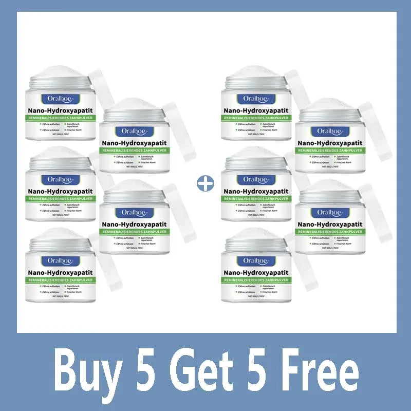 Tidesmit Hydroxyapatite teeth whitening powder for dental calculus removal and fresh mint breath