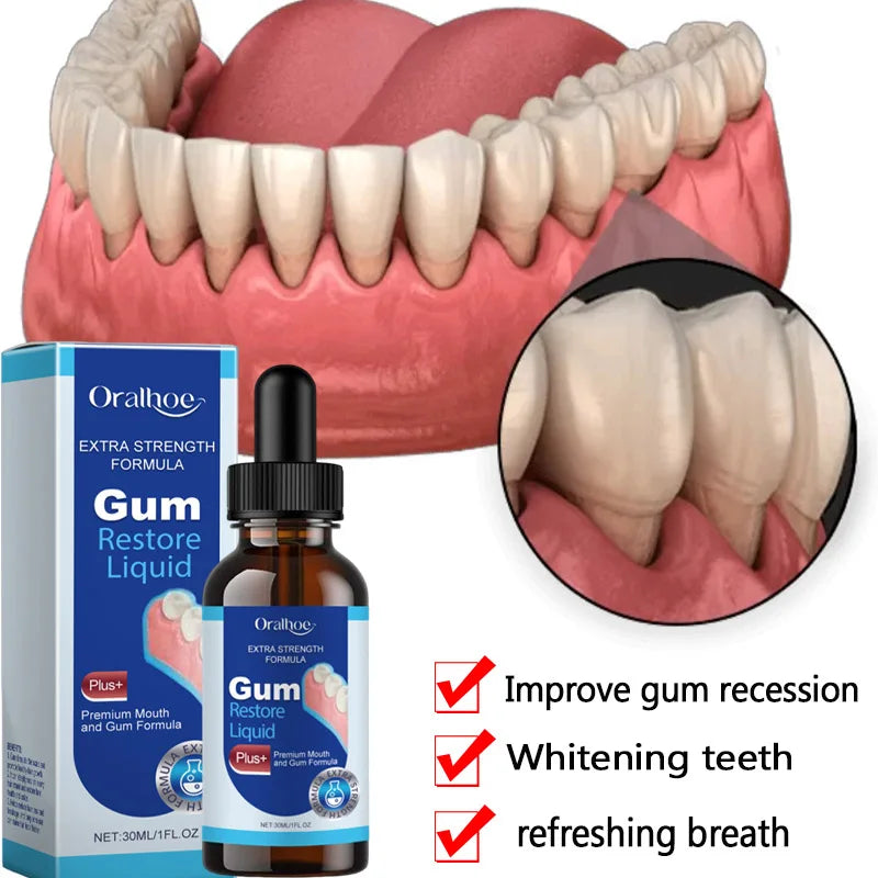 Tidesmit rapid damaged gum repair serum for tooth allergy relief and dental caries treatment