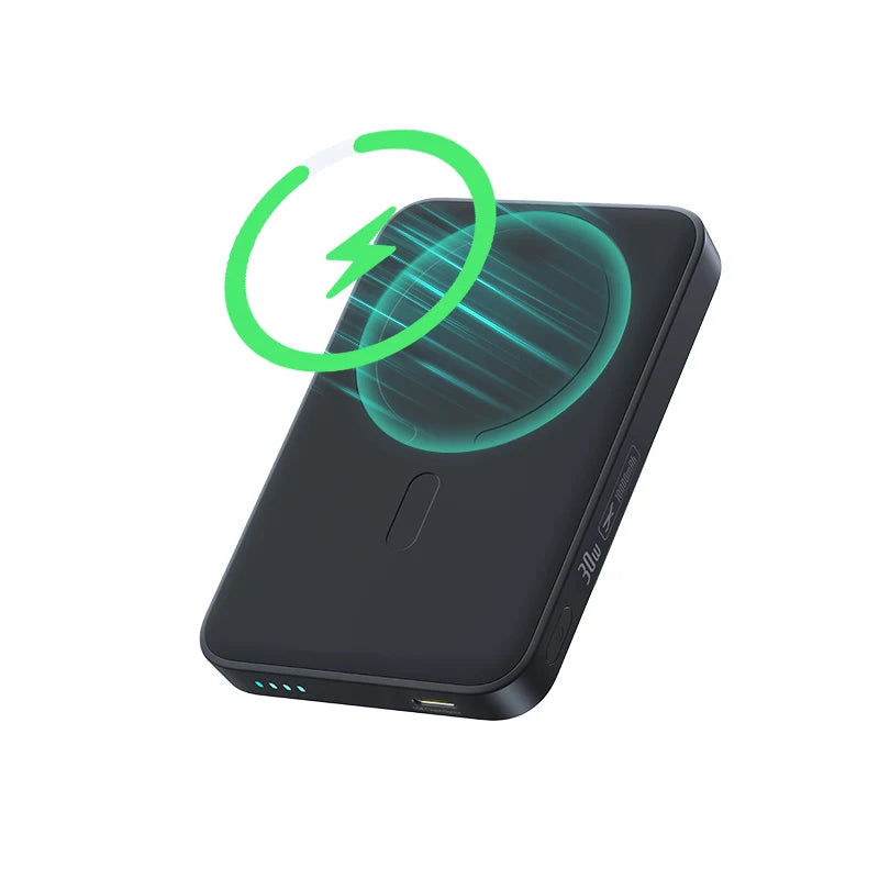 Magnetic 10000mAh Fast Charging Power Bank - PD 30W Travel Battery Magnetic 30W Black 10000mAh China Mainland Tidesmit
