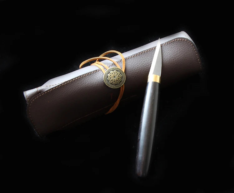 Woodworking DIY Spoon Digging Knife Precision Carving Special Curved Knife Professional Craftsman Tree-root Carving Chisel Tools