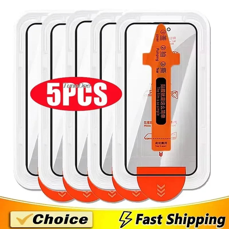 Xiaomi Poco F7 Pro Tempered Glass Screen Protector 5 Pack - HD Clear High Definition Tidesmit
