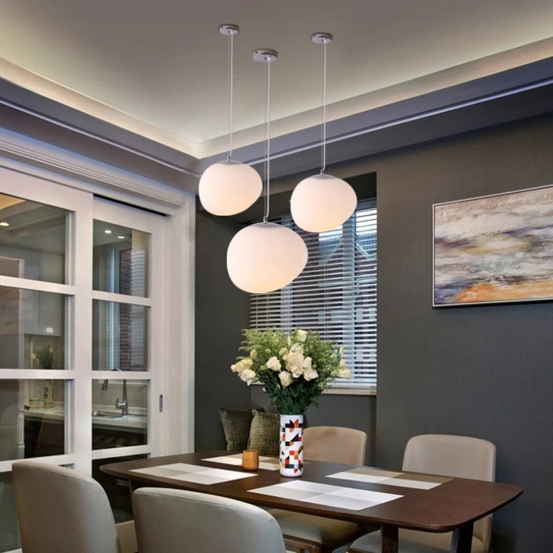 Irregular Glass Ball Pendant Light - Modern Minimalist Ceiling Chandelier Tidesmit