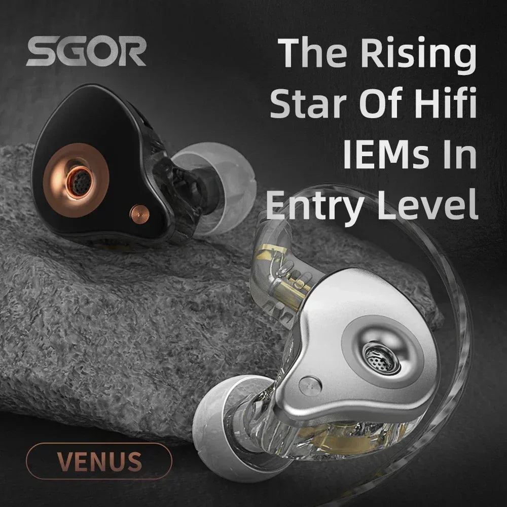Tidesmit Venus HiFi In-Ear Monitors: Noise Cancelling Bass Audio Tidesmit