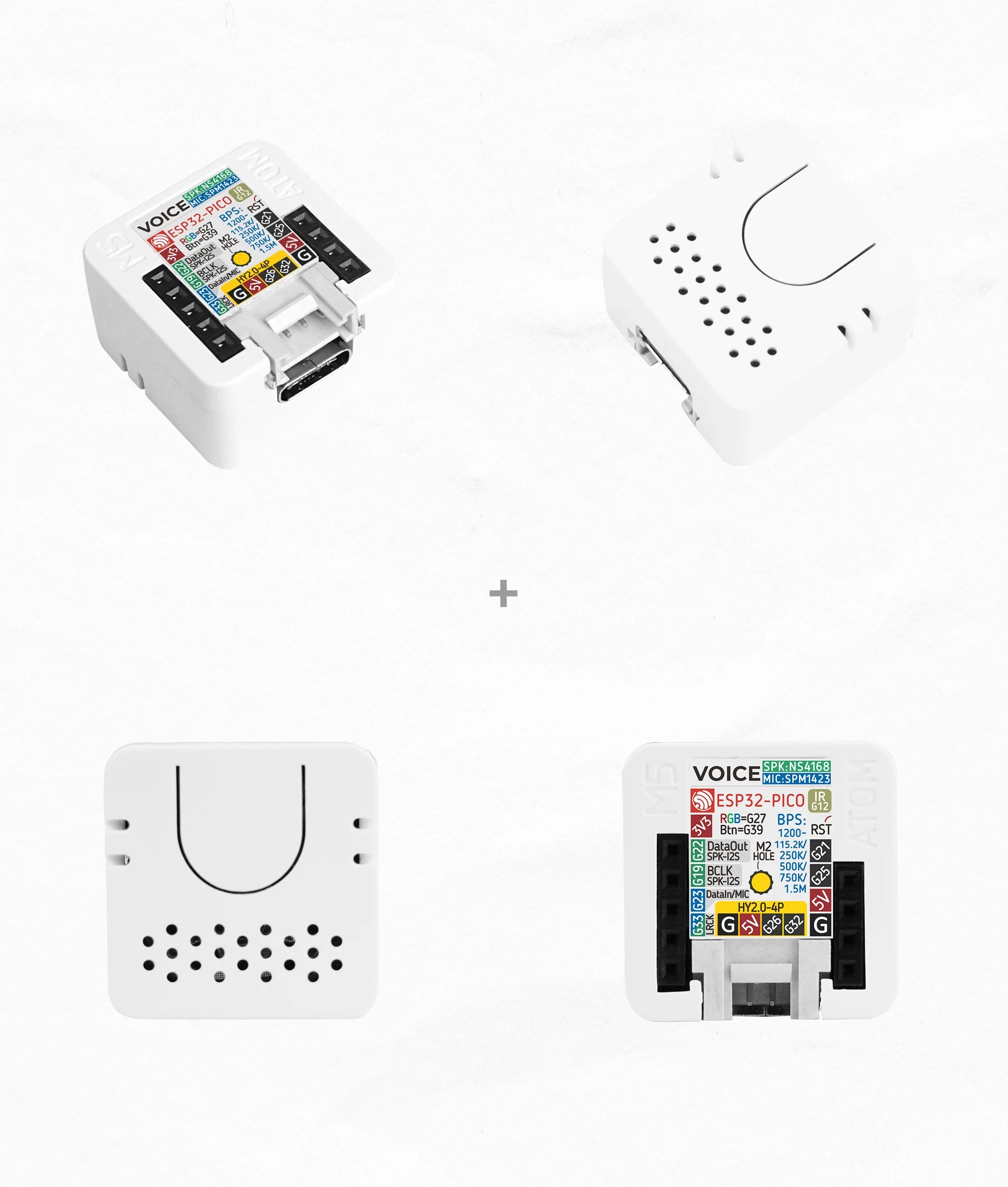 M5Stack Official ATOM Voice ESP32 Smart Speaker Development Kit