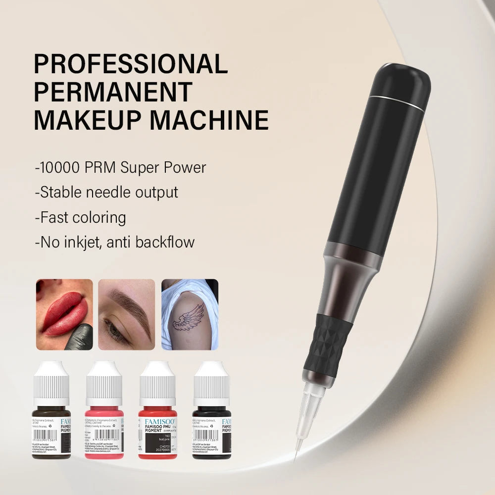 Wireless PMU Machine - Professional Rotary Microblading Pen Permanent Makeup Machines Tidesmit