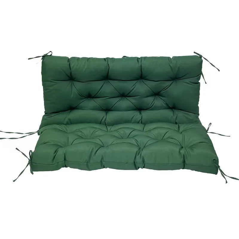 Bench Cushion with Backrest 2 or 3 Seat Swing Replacement Cushions Overstuffed for Garden Patio Furniture Loveseat Swing Outdoor