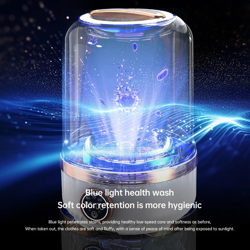 Tidesmit Mi 2L wireless portable washing machine, rechargeable mini laundry cup for gentle baby clothes cleaning
