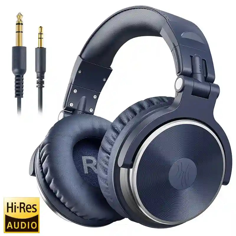Wired Studio Monitor Headphones: Over-Ear Audio with Low Latency Blue Tidesmit